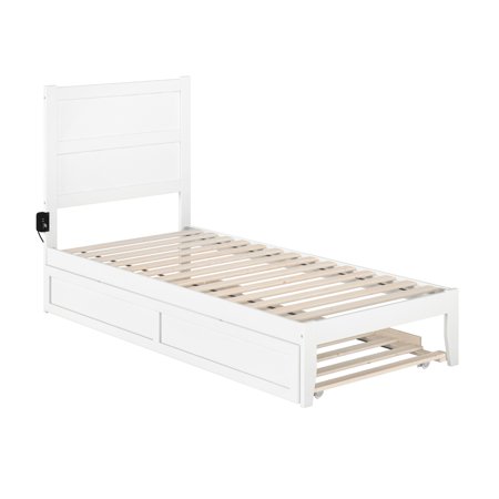UPC: 0782219234840 | NoHo Twin Extra Long Bed with Twin Extra Long Trundle in White