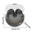 thumbnail image 3 of Hwkond Wireless Earbuds Manual Controlled Transparent Compartment Wireless Stereo Low Latency Noise Reduction Bluetooth Earphones on Clearance, 3 of 8