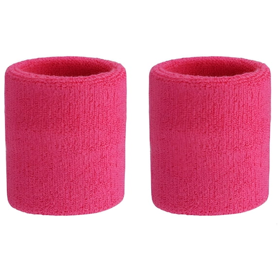 TELOLY Wristband Sweatbands for Men and Women - Athletic Cotton Terry Cloth Wrist Bands Sport Sweat Band for Basketball, Tennis, Football, Baseball, Running, Gym (1 Pair)