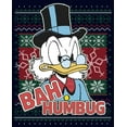 thumbnail image 2 of Men's DuckTales Scrooge McDuck Bah Humbug Ugly Christmas Graphic Tee Navy Blue 2X Large, 2 of 5