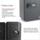 thumbnail image 5 of Key Cabinet, Enhanced Security with Combination Lock, Robust Construction for Homes and Businesses, 5 of 5