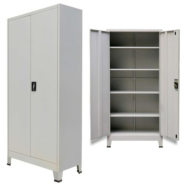 35 4 X15 7 X70 9 Office Cabinet With 2, Metal Storage Cabinets With Doors And Shelves For Garage Door