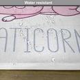 thumbnail image 6 of Ambesonne Unicorn Cat Place Mats Set of 4, Pink Funny Mascot, Standard Size, Pink Lilac White, 6 of 6