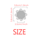thumbnail image 2 of Broche de flores retrato animal negro Unbranded M, 2 of 3
