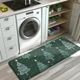 thumbnail image 3 of Dark Green Christmas Tree Pattern Kitchen Rug Mat,Kitchen Runner Rugs Non Skid Washable,Decorative Kitchen Floor Mats for Kitchen,Sink,Laundry,17"x47.2", 3 of 7