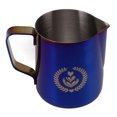 thumbnail image 3 of Jarra de espuma de leche 600 ml Eagle Spout Taza de espuma de café Jarra de espuma de acero inoxidable 304 de grado alimenticio con escala Titanio Azul, 3 of 5