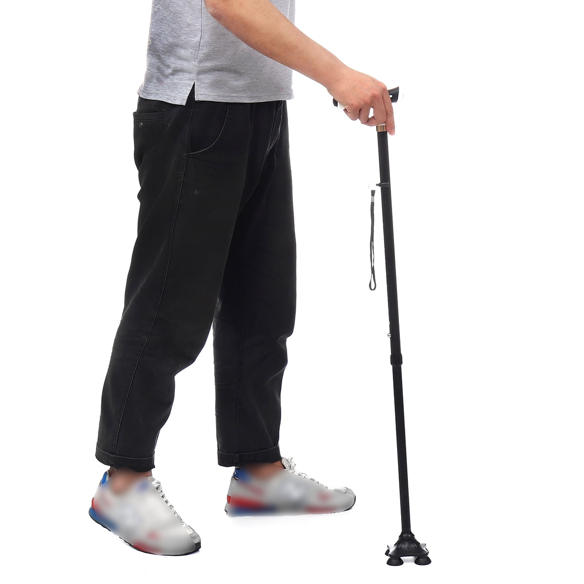 Walking Cane Lightweight Walking Stick with LED Light, Cushion Handle