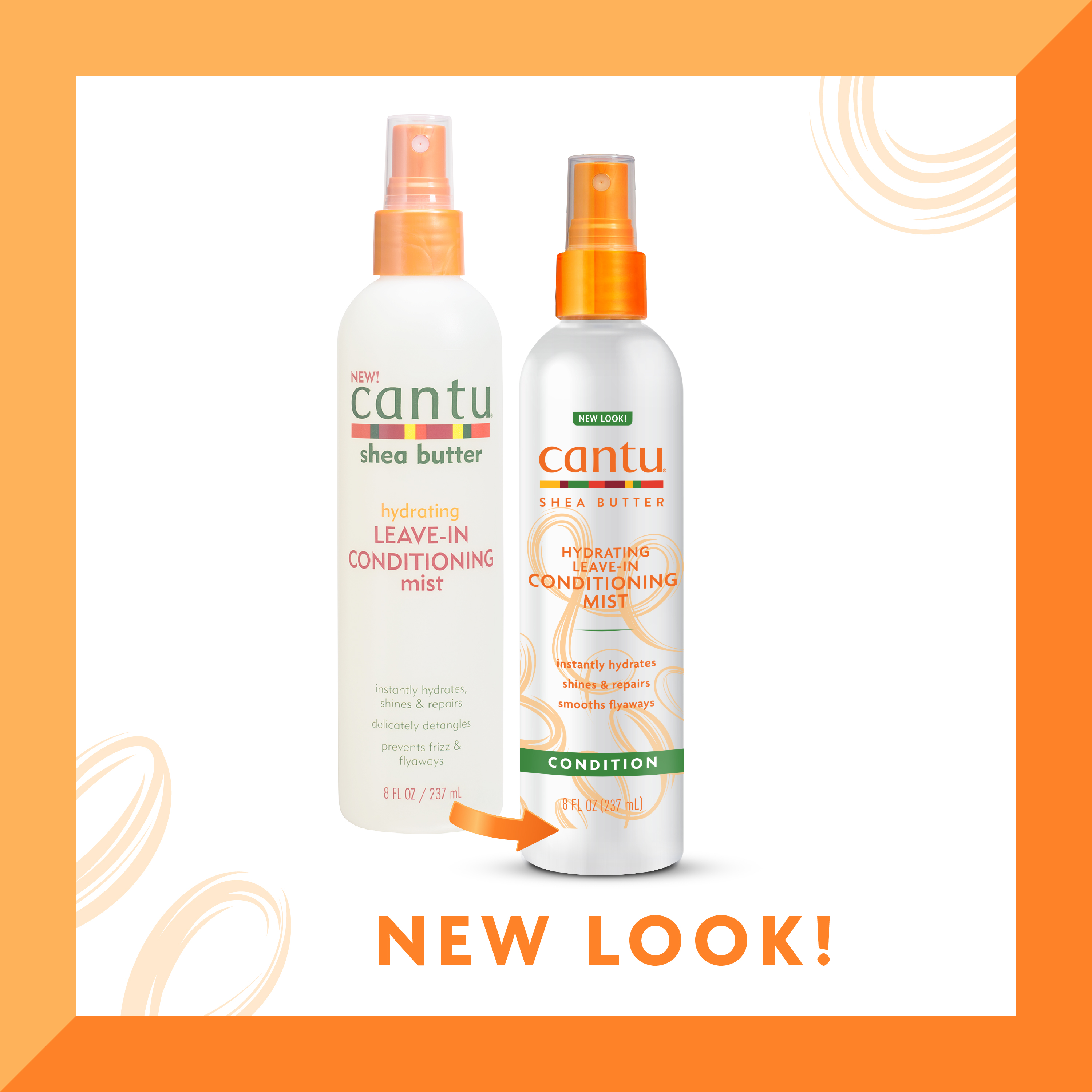Cantu Shea Butter Leave-in Conditioning Mist with Castor & Argan Oil, 8 fl oz - image 2 of 14