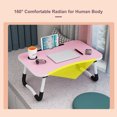 thumbnail image 4 of Generic Portable Folding Laptop Desk for Bed, Multifunctional Wooden Table with Adjustable Height, Lightweight and Compact Design for Home, Office, or Travel Use., 4 of 6