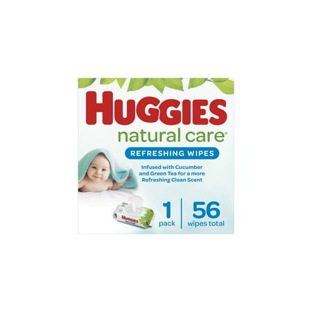 Huggies Natural Care Refreshing Baby Wipes Scented (Pack of 8)