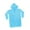 blue, variant on Poncho Raincoat Long Compact EVA 3D with Hood for Camping Water Rides