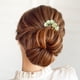 thumbnail image 2 of 2 horquillas de jade con diseño de flor vintage, accesorios clásicos para el cabello, 2 of 8