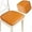 Orange, variant on OQOPO PU Leather Dining Chair Cushion with Non-Slip Ties Kitchen Chair Cushion and Seat Cushion for Dining Room 43 * 40cm (Color : Orange,Size : 1pack)