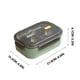 thumbnail image 2 of Loncheras, Lonchera Térmica de Acero Inoxidable, Lonchera Bento de Gran Capacidad Apta para Microondas, para Uso En La Oficina y El Hogar, Diseño de Compartimentos, Materiales Aptos para Alimentos, L, 2 of 2