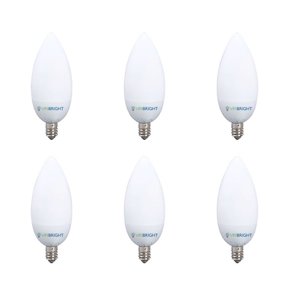 VIRIBRIGHT 74251 A19 LED Bulb, 8W, Non-Dimmable, 40W Equivalent, 600 Lumens - 2700K