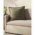 thumbnail image 3 of Chris Loves Julia x Loloi Howie Green / Natural 22'' x 22'' Decorative Pillow, 3 of 5