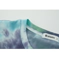 thumbnail image 3 of KLIEGOU Men's Hip hop Tie Dye Short Sleeve T-Shirt(Green M), 3 of 3