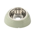 thumbnail image 2 of Sahpxhe Thickened Pet Bowl with Stainless Steel, Food Bowl Pet Food Bowl Non Slip And Non Spill for Cats and Dogs 7.1x1.2x0.8 Inch Green, 2 of 6