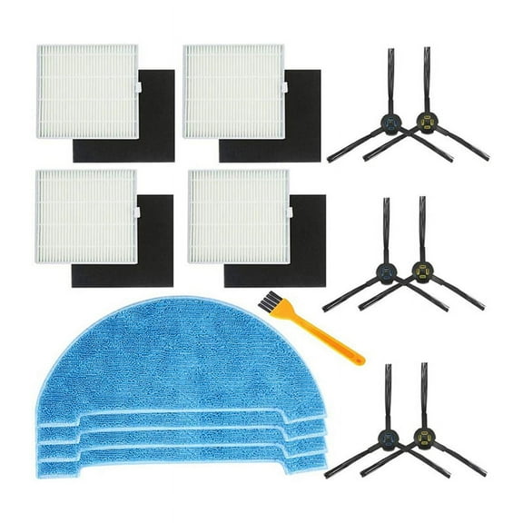 Replacement Kits for V8S Robotic Vacuum Cleaner/ V80 Max Robot Vacuum, Side Brushes,Filters, Mop Cloth