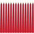 thumbnail image 1 of Perkisboby Lot de 14 Bougies Coniques Rouges, 10 Pouces Sans Coulure, Bougie de Souper Non Parfumée 7 Heures de Combustion pour Noël, Fête Ou Décoration de Mariage, 1 of 7
