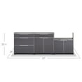 thumbnail image 4 of NewAge Products Outdoor Kitchen Aluminum 4 Piece Cabinet Set with Countertops, 4 of 12