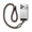 Mocha Mousse, variant on Ringke Holder Link Black Strap [Strap + Phone Tether Tab] for Cell Phone Case, Adjustable Lanyard Strap with Anti-Tearing Technology Nylon Pads for Universal Smartphone - Khaki & White