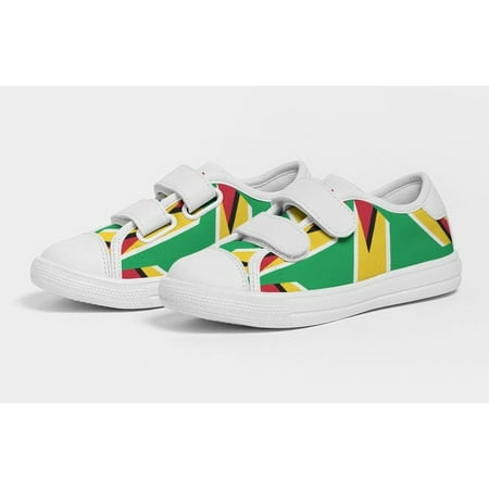 

Guyana Flag Artistic Kids Velcro Sneaker - Durable & Comfy