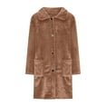 thumbnail image 4 of LOVZFMLL Jackets for Women's Solid Color Button Up Lapel Cardigan Top Jacket, 4 of 6