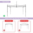 thumbnail image 3 of Tradesparker 10x10 Commercial Pop Up Canopy Replacement Top-Windproof D-Rings+Banner Grommets+Loop Pile Wall System,Ez Canopy Cover ONLY-Frame/Side Walls NOT Included(Blue), 3 of 5