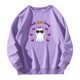 thumbnail image 4 of Gibobby Sudadera oversize mujer Sudaderas francesas para mujeres(Morado,CH), 4 of 4