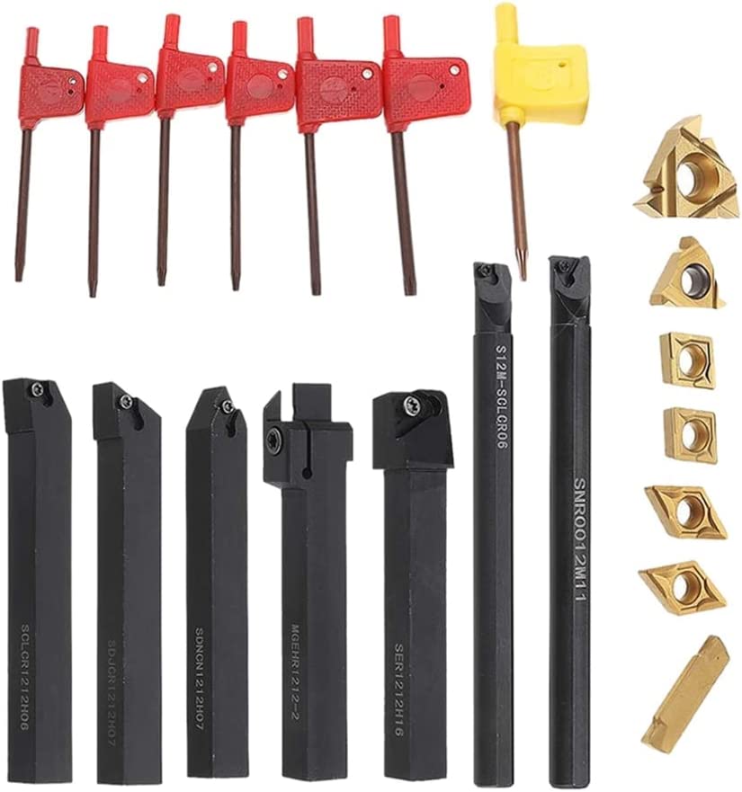 Porte-outil à Aléser 1/2 Pouce Pour Tour - Set Avec Barre, Origine Inde, Neuf