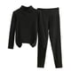 thumbnail image 4 of Puyaiuu Women's Modal Pajama Set, Solid Color Three-Quarter Sleeve Relaxed Fit Sleepwear Gift, 4 of 5