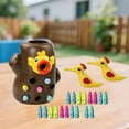 thumbnail image 4 of SCNOR Magnetic Woodpecker Toy for Toddlers 1-3 - Montessori Fine Motor Skills Game with 20 Bugs & Tree Trunk, BPA-Free Plastic, 4 of 7