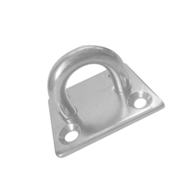 Stainless Steel Thick Ring Square Sail Shade Rigging Canoe Sunshade Pad Eye Plate Boat Rigging M8