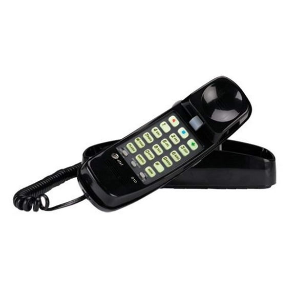 Teléfono Trimline AT&T 210 con Cable Negro