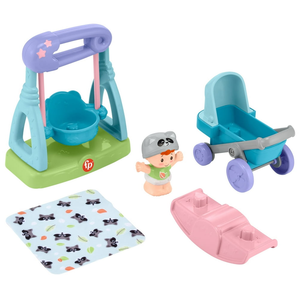 FisherPrice Little People Swing & Stroll Babies Playset with Baby