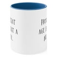 thumbnail image 2 of Grandma Gifts Two-Tone 11oz Mug Proof that age is just a number, 2 of 4