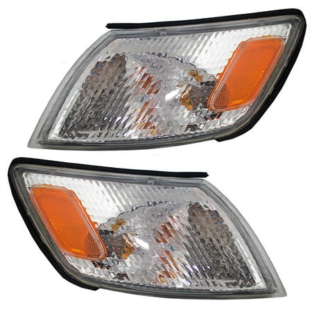 Corner Lights Lens - Driver and Passenger Park Signal Corner Marker Lights Lamps Lenses Replacement for Lexus 8152033050 8151033050