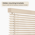 thumbnail image 4 of Achim GII Morningstar Indoor Cordless Alabaster Vinyl Light Filtering Window Mini Blind, 64" L x 25" W, 4 of 7