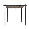 thumbnail image 1 of ALEKO DIY 9 x 9 Aluminum Grape Trellis Pergola Canopy Gazebo Gray Color, 1 of 5
