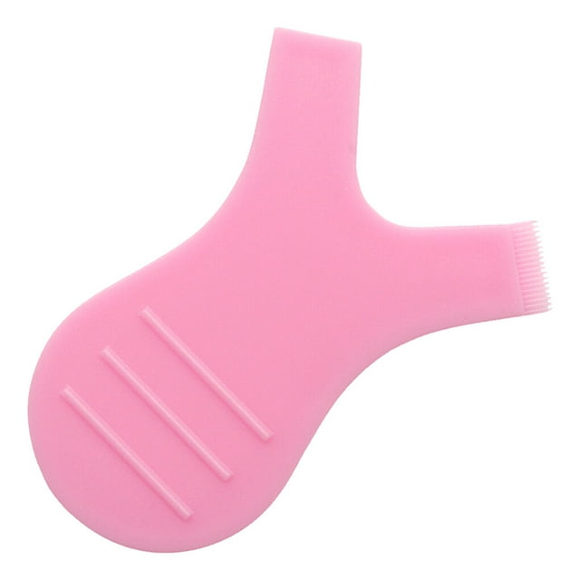 ZheElen 10pcs/bag Eyelash Brushes Plastic Eyelash Lifting Perm Comb Y Shape Portable Makeup Tools, Dark Green Pink