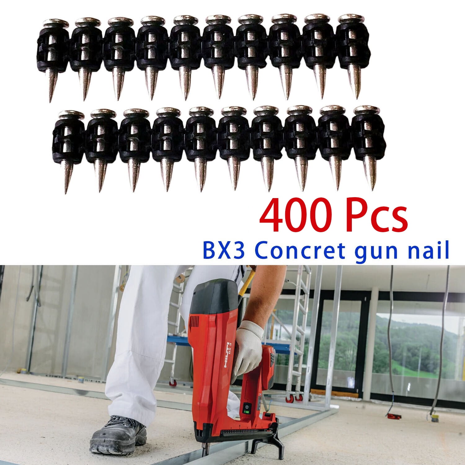 kdajhag 7.3mm Nail Gun Nail Hand-Steel Nail Concrete Wall Fastening Cable  Duct Duct Fixing Device Nail Gun Accessories (Color : 50pcs Round Nails)  price in Saudi Arabia | Amazon Saudi Arabia | kanbkam