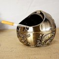 thumbnail image 2 of Ashtray Ball Shaped Windproof Alloy Anti-fall Ash Container for House, 2 of 7