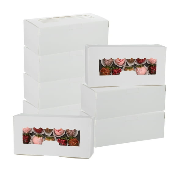 Uxcell 5.3 x 2.8 x 2" White Window Boxes, 30 Pack Homemade Treat Boxes