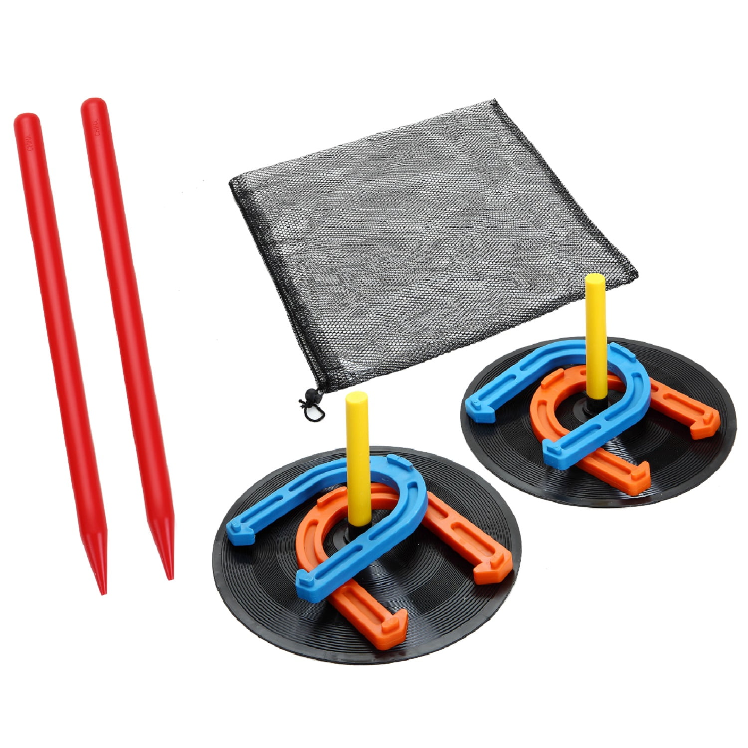 Champion Sports Rubber Horseshoe Set for Adults Indoor and Outdoor Use Walmart