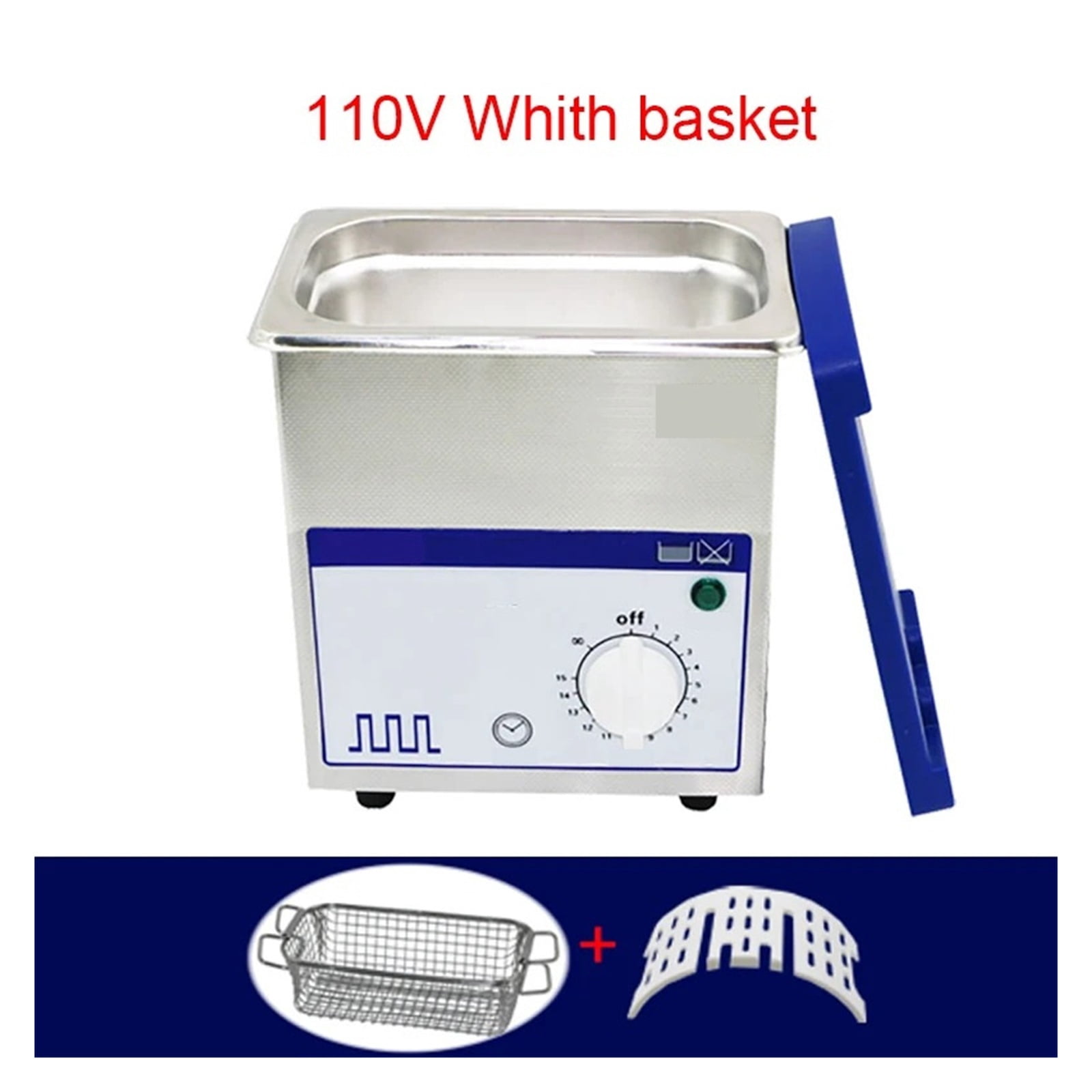 Ultrasonic Cleaner 0.7L Household Digital Stainless Steel Basket Ultrasound Cleaning