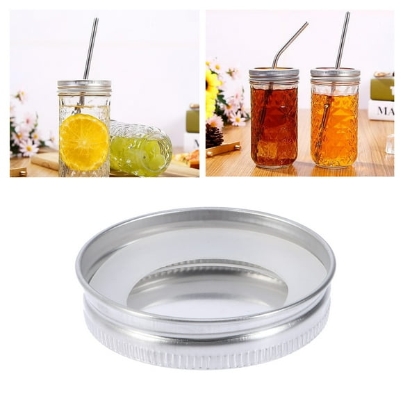 OHOIOLLA Para Frascos De Acero Inoxidable Con Sello De Silicona Para Almacenamiento Hermético Plateada