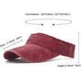 thumbnail image 3 of Sun Visor Hats Cotton Twill Ball Adjustable Sun Caps for Men Women(Red), 3 of 3
