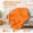 02 Orange, variant on Soft Feather Down Throw Blanket Lightweight Packable Couch Throw for Indoor Outdoor Use 50"x70" Gray 12oz Cozy Warm Reversible Blanket