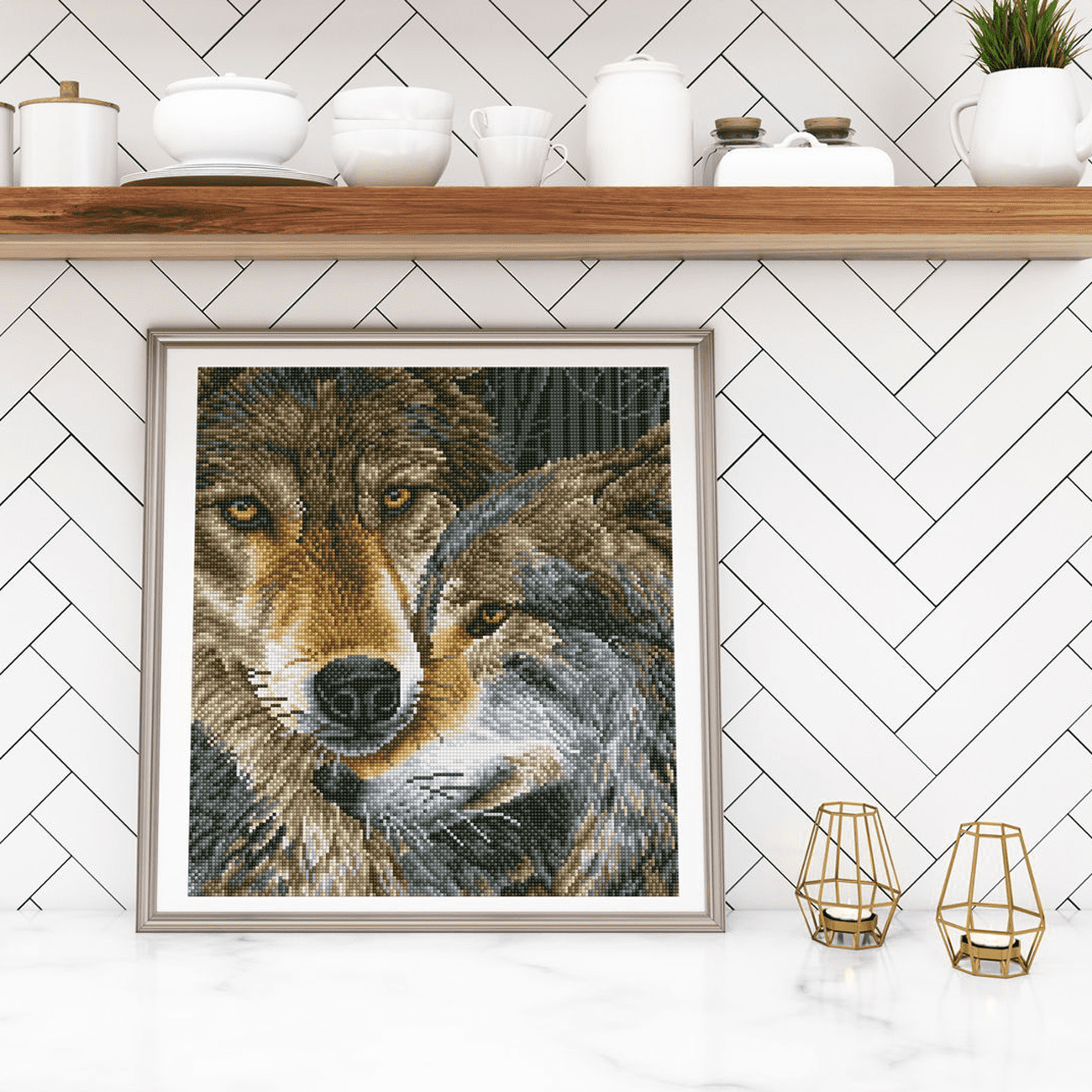 Diamond Dotz Muzzle Nuzzle Diamond Painting Kits for Adults - Diamond Art Kits a Relaxing Creative Craft Kit with Dotz Gems 18x16